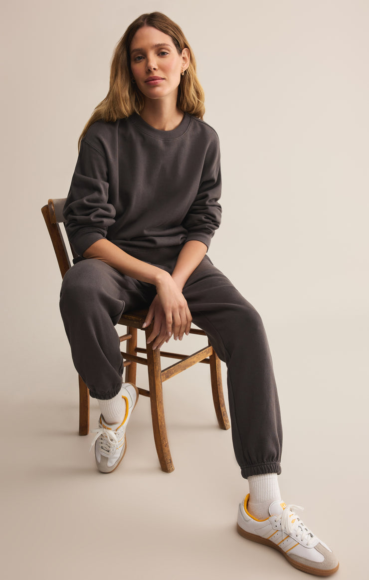 Pants Classic Boyfriend Jogger Washed Black