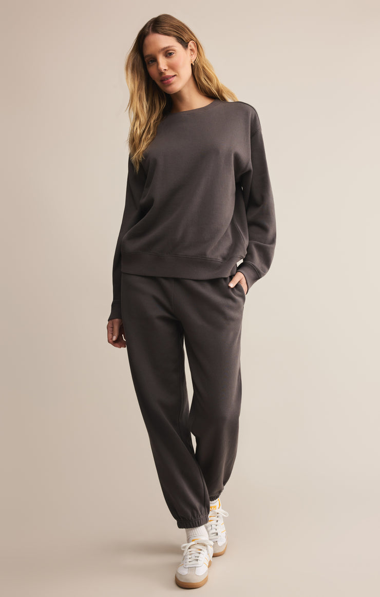Pants Classic Boyfriend Jogger Washed Black
