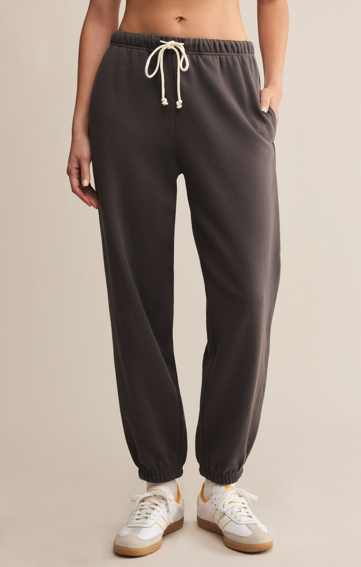Pants Classic Boyfriend Jogger Washed Black