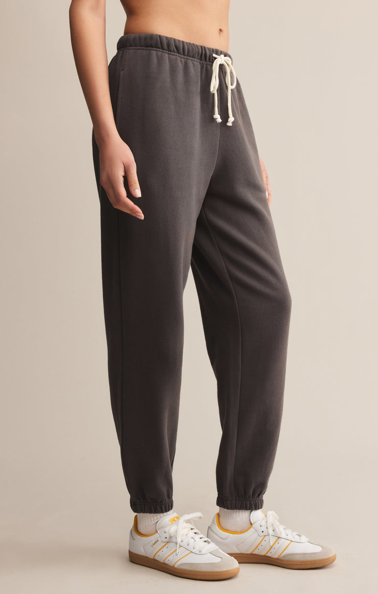 Pants Classic Boyfriend Jogger Washed Black