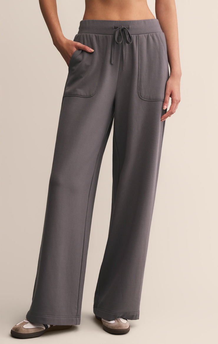 Pants Layover Modal Fleece Pant Burnt Ash