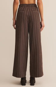PantsAlma Pinstripe Wide Leg Pant Chocolate Cherry