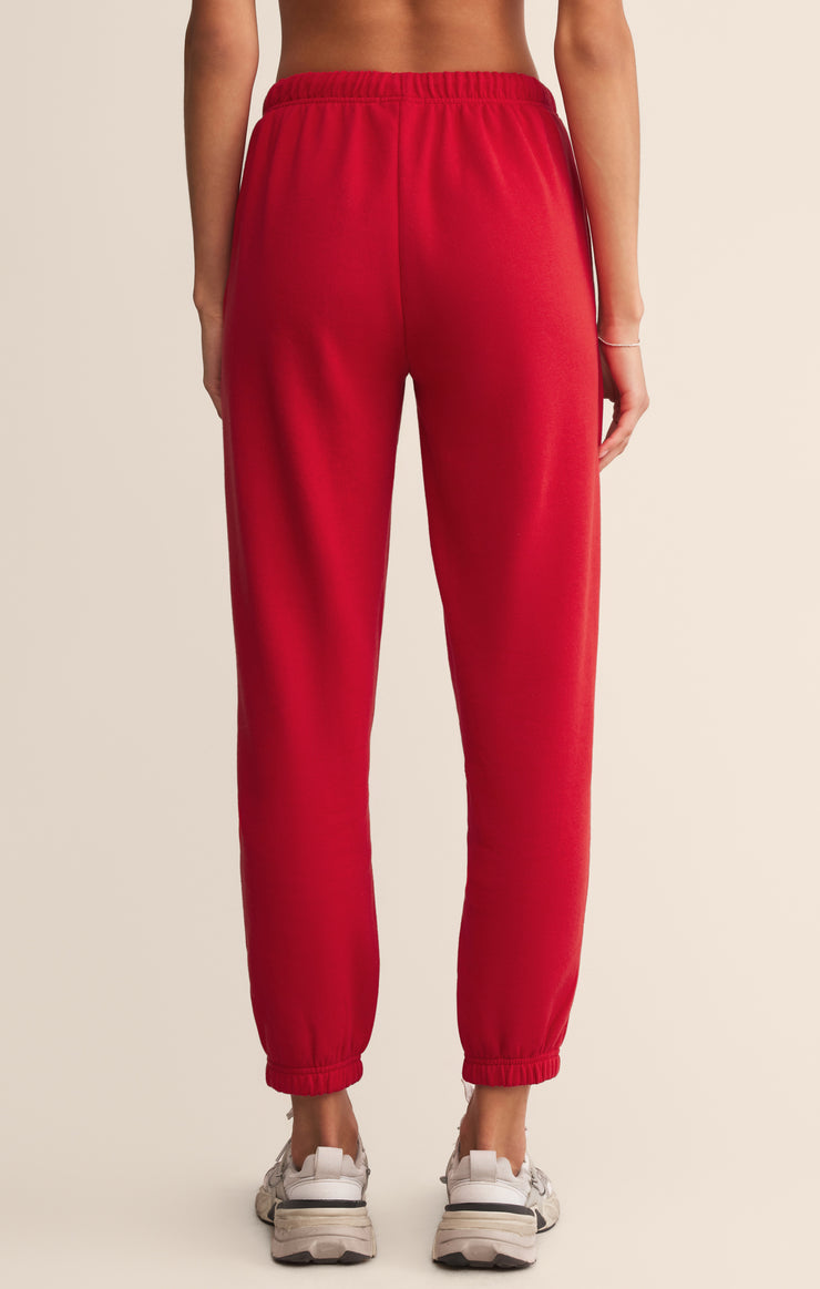 Pants Classic Boyfriend Jogger Festive Red