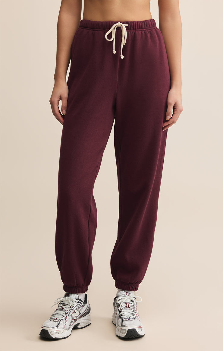 Pants Classic Boyfriend Jogger Merlot