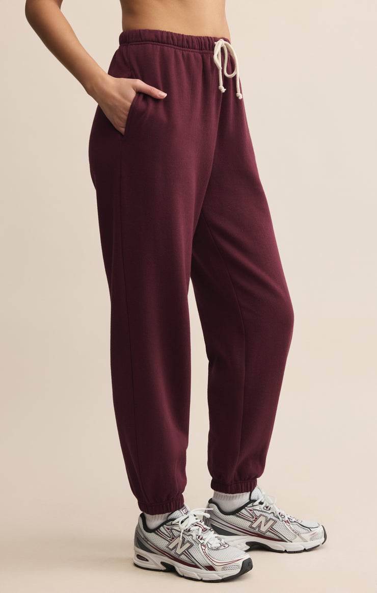 Pants Classic Boyfriend Jogger Merlot