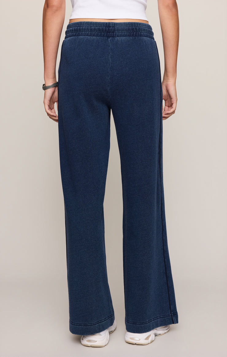 Sport Stripe Knit Denim Pant