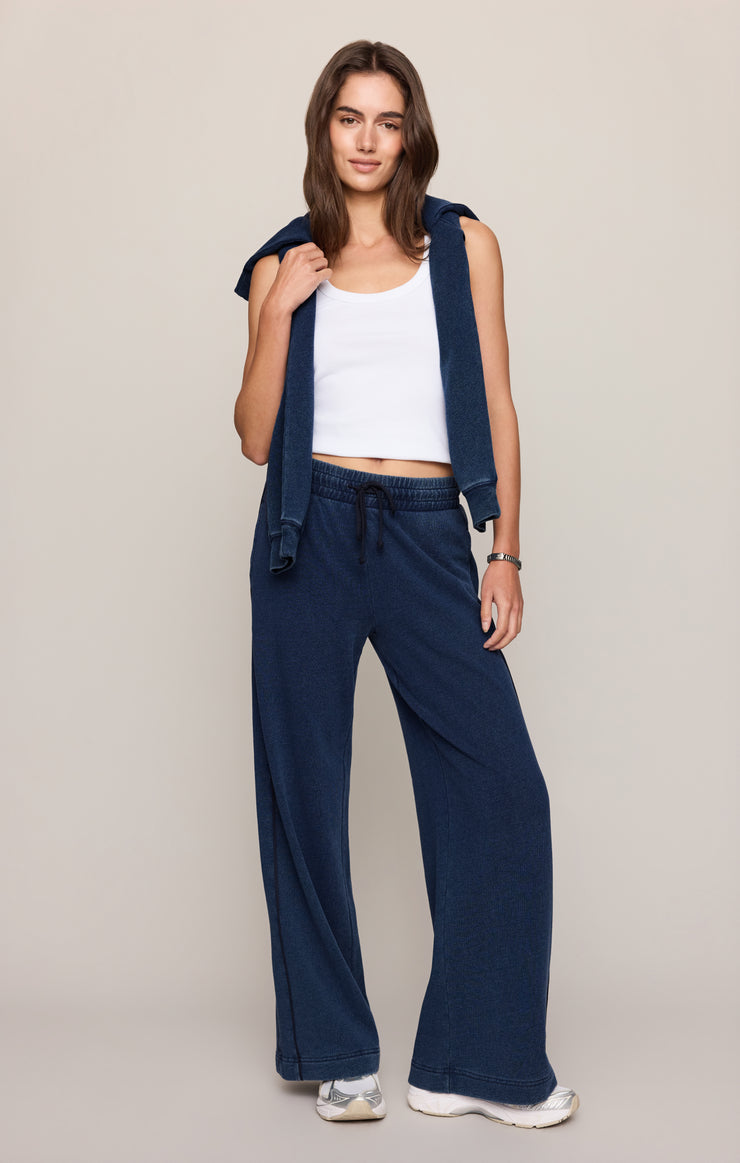 Pants Sport Stripe Knit Denim Pant Indigo