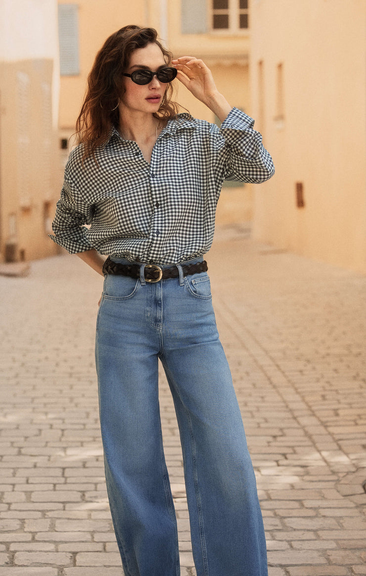 Pants Nova High Rise Wide Leg Denim Pant Fresca