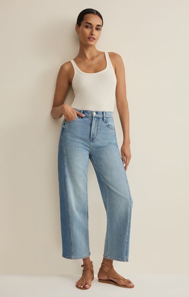 Pants Luna Stretch Denim Crop Pant Utopia