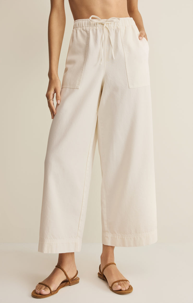 Pants Daycation Twill Wide Leg Utility Pant Cloud