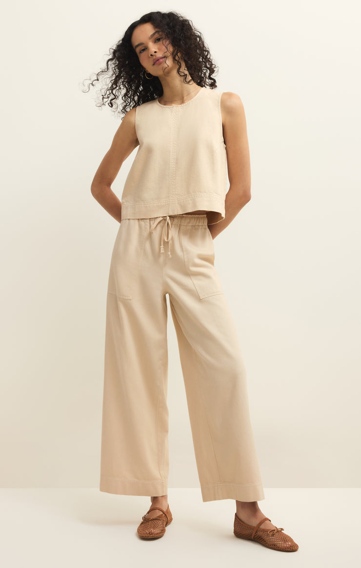 Pants Daycation Twill Ankle Pant Parchment