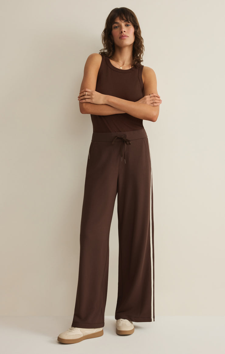 Pants Layover Modal Track Pant Chocolate Cherry