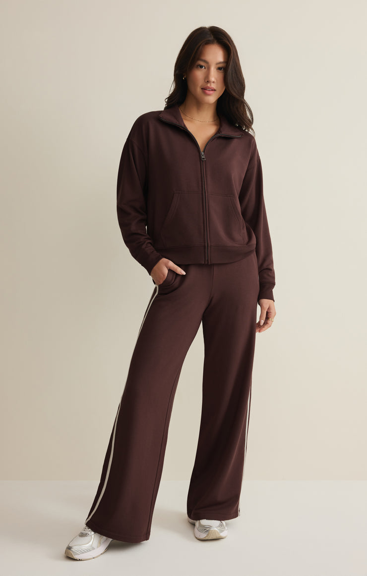 Pants Layover Modal Track Pant Chocolate Cherry