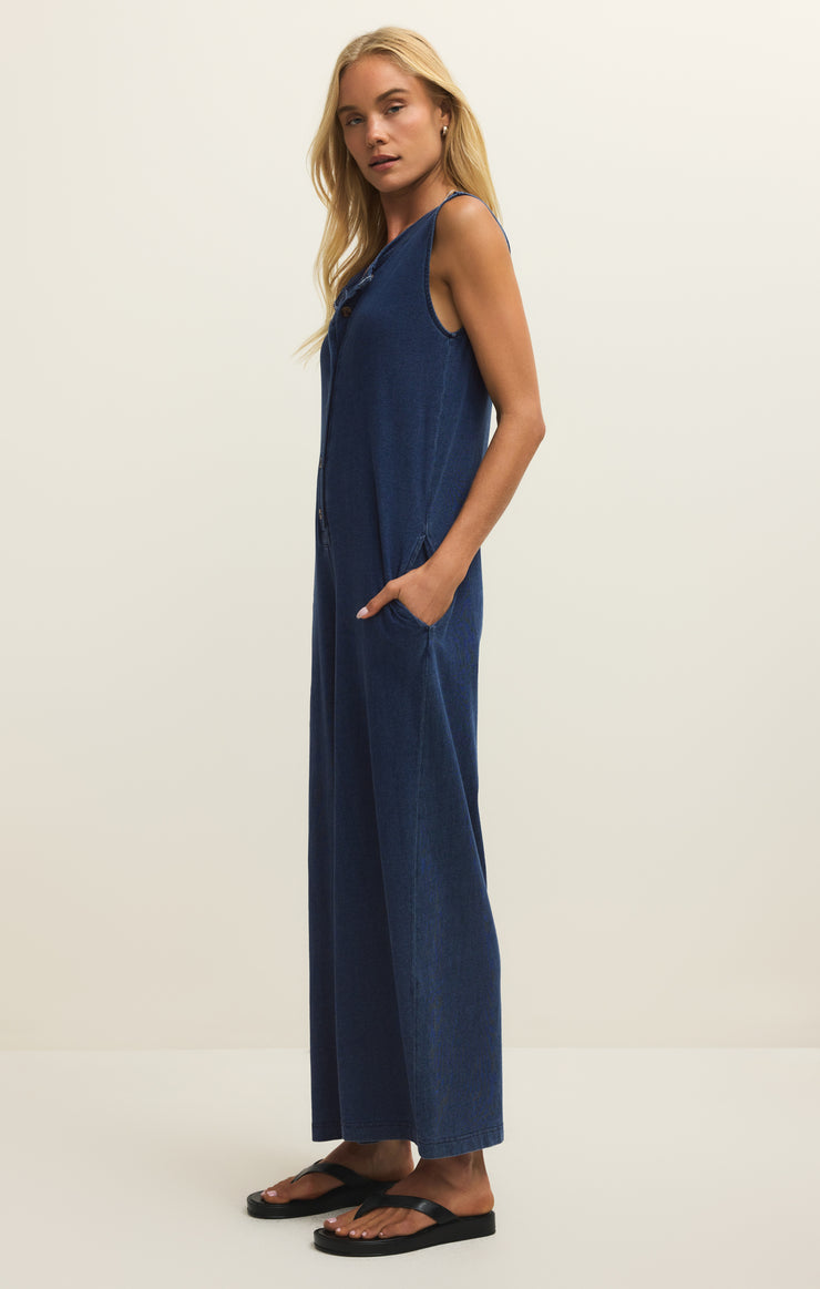 blue navy midi dress Effortless Ensemble Violet Blue Jumpsuit main image 0