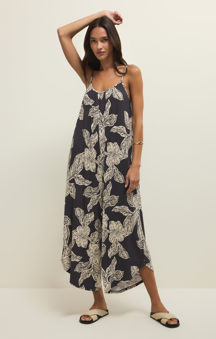Flared Asha Floral Jumpsuit