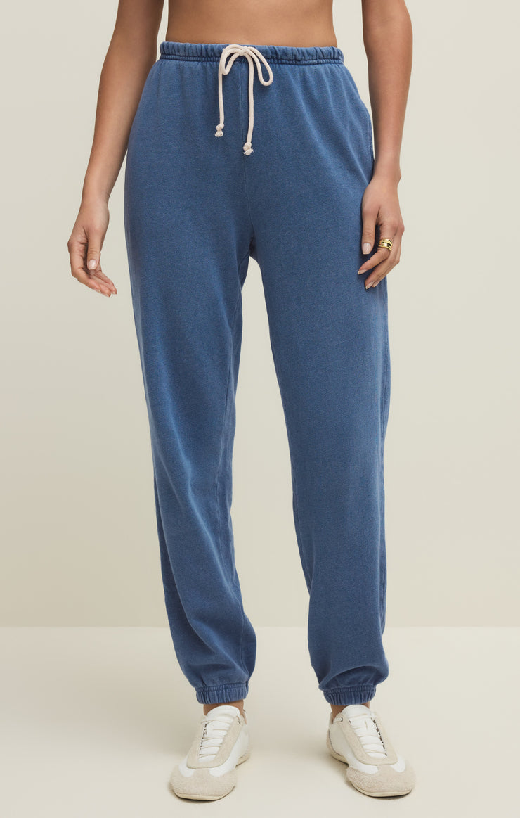 Pants Downtown Knit Denim Jogger Calypso Blue Indigo