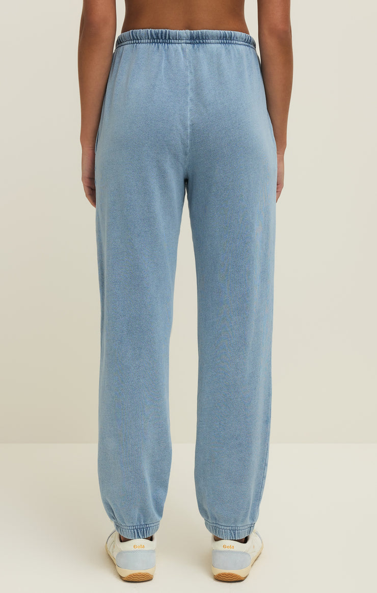 Pants Downtown Knit Denim Jogger Ocean Air Indigo