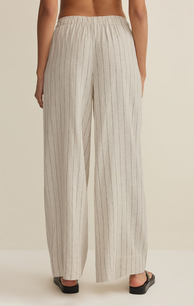 Pants Henri Striped Linen Wide Leg Pant Linen