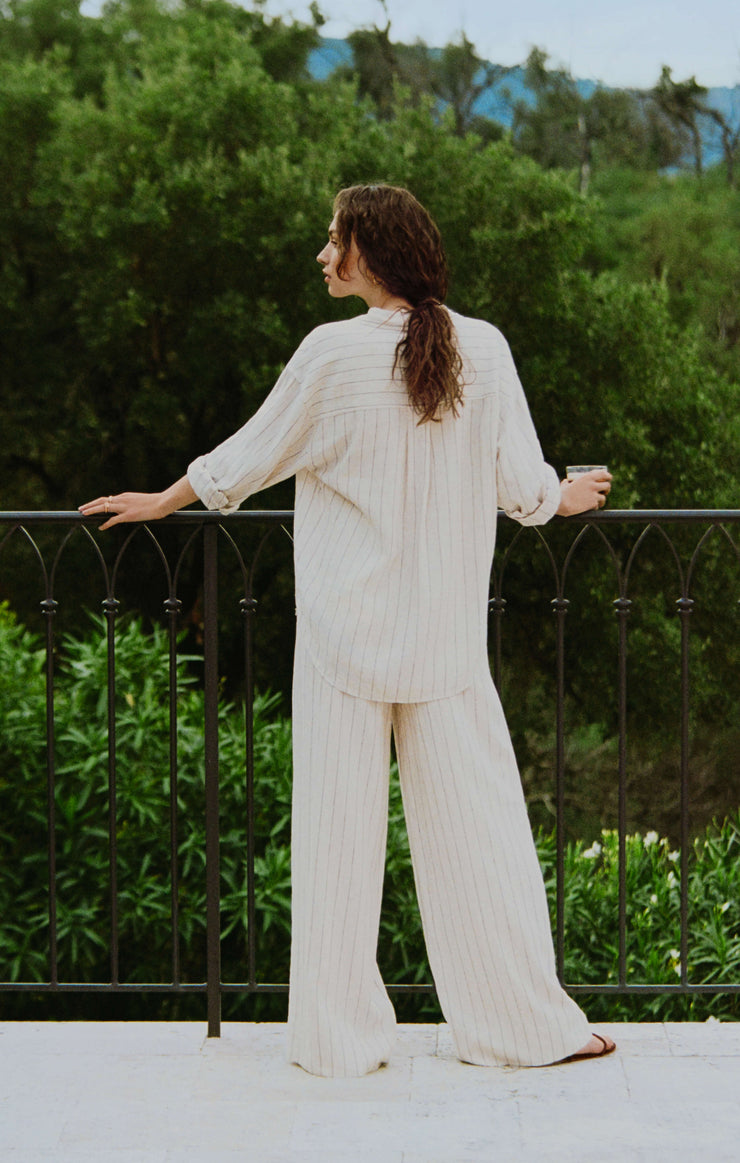 Pants Henri Striped Linen Wide Leg Pant Henri Striped Linen Wide Leg Pant