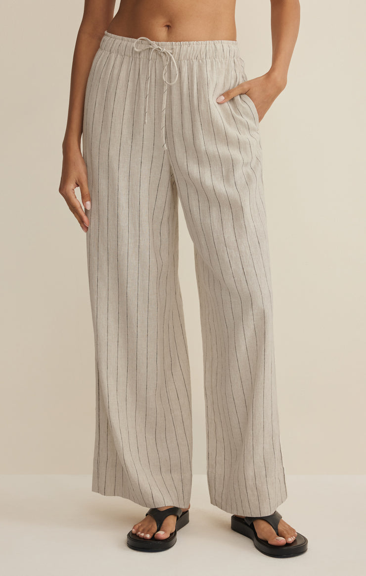 Pants Henri Striped Linen Wide Leg Pant Henri Striped Linen Wide Leg Pant