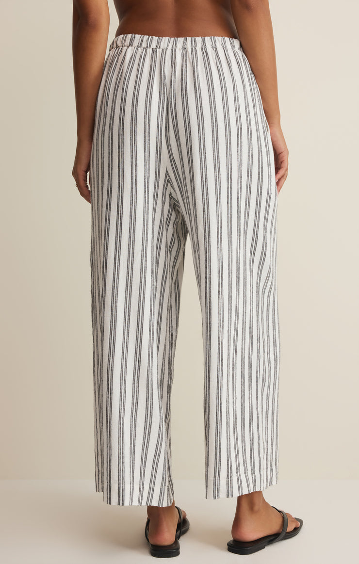 Pants The Perfect Striped Linen Pant White