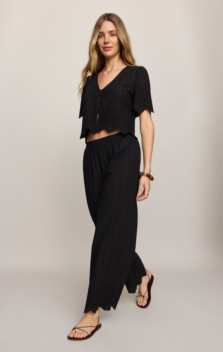 Pants Sea Esta Embroidered Pant Black