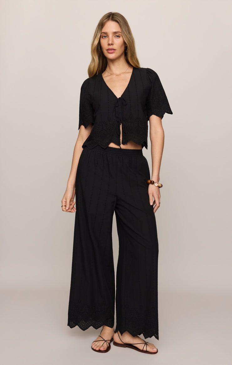 Pants Sea Esta Embroidered Pant Black