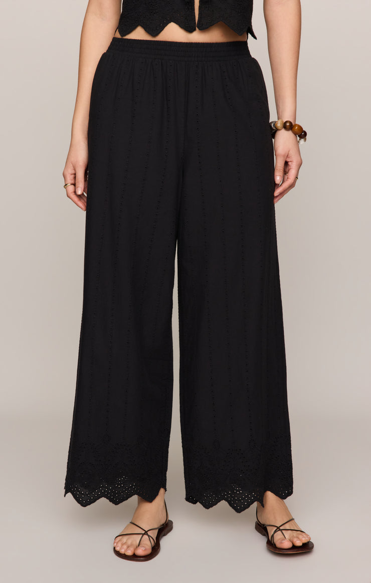 Pants Sea Esta Embroidered Pant Black
