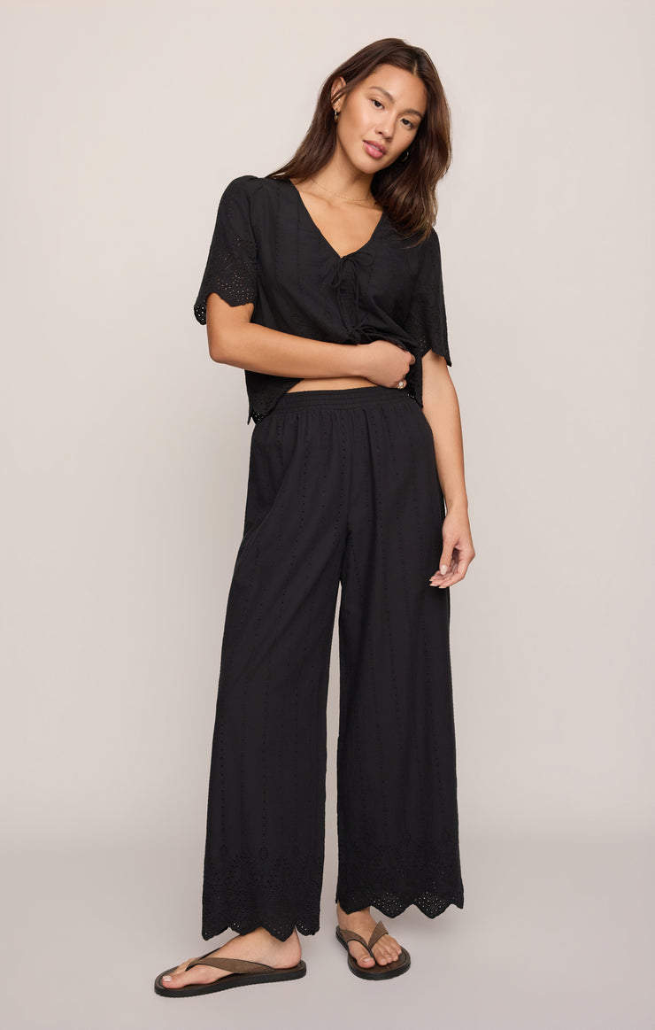 Pants Sea Esta Embroidered Pant Black