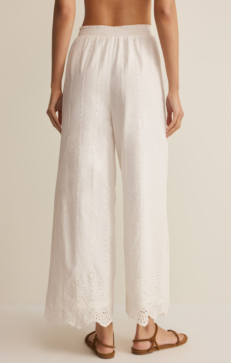 Pants Sea Esta Embroidered Pant White