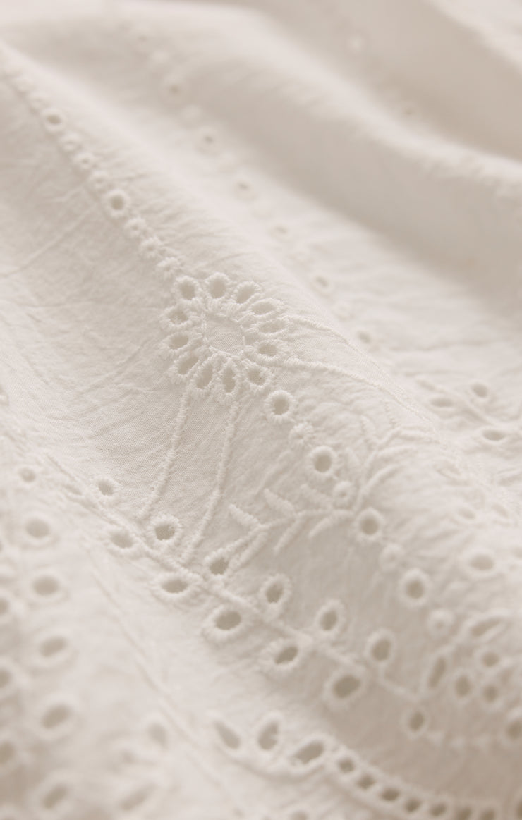 Oceanside Embroidered Top