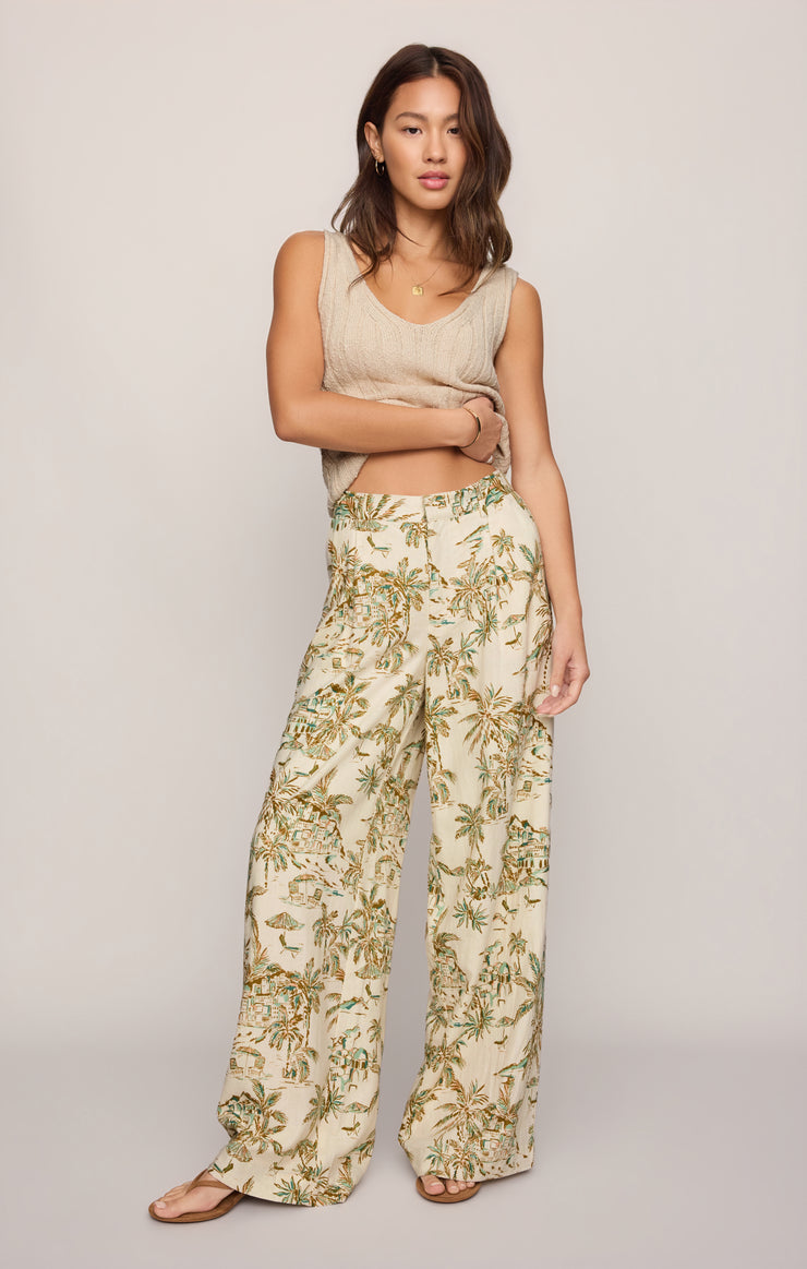 Pants Overlook Tiki Linen Pant Island Coconut
