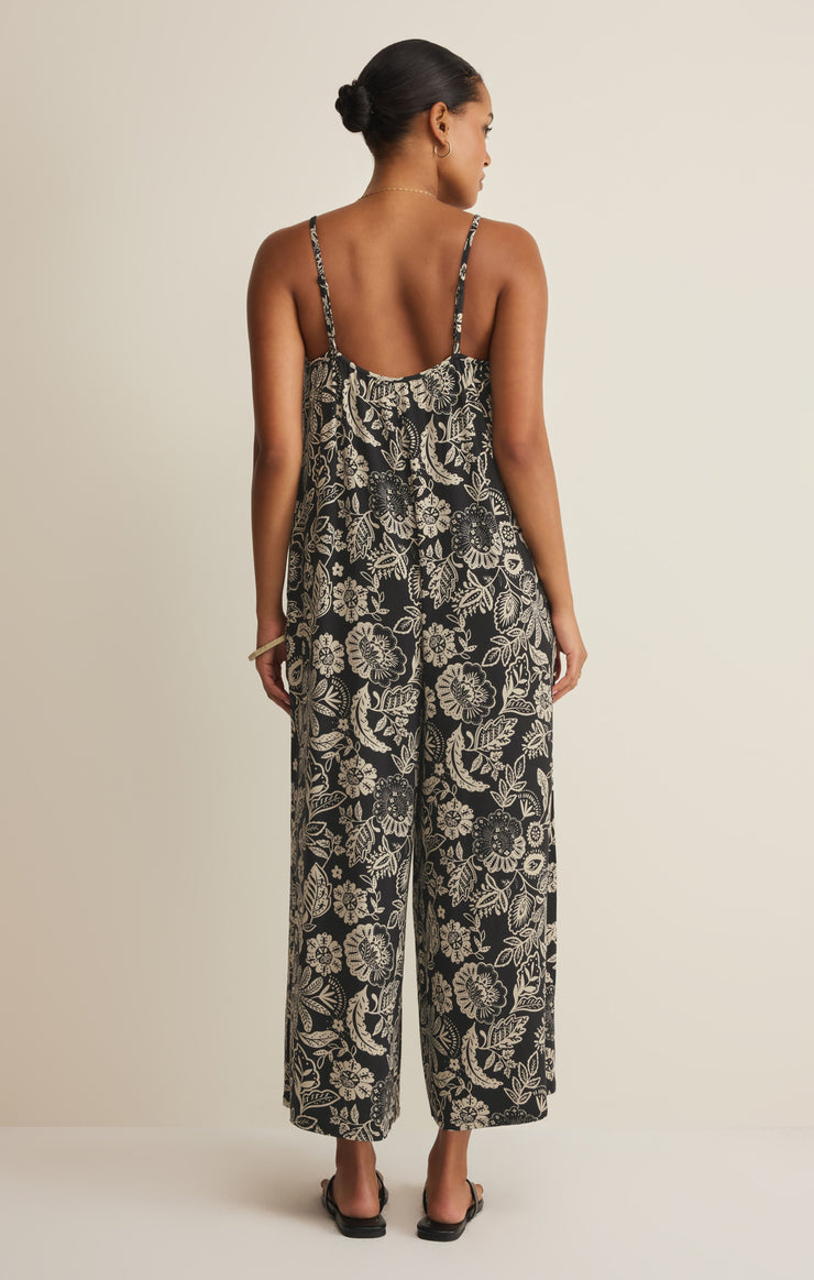 Pants Day Off Luz Floral Jumpsuit Black