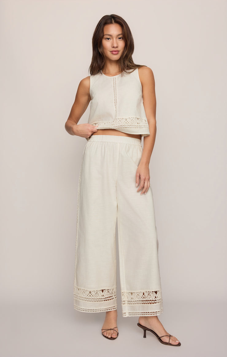 Pants Scout Embroidered Pant White