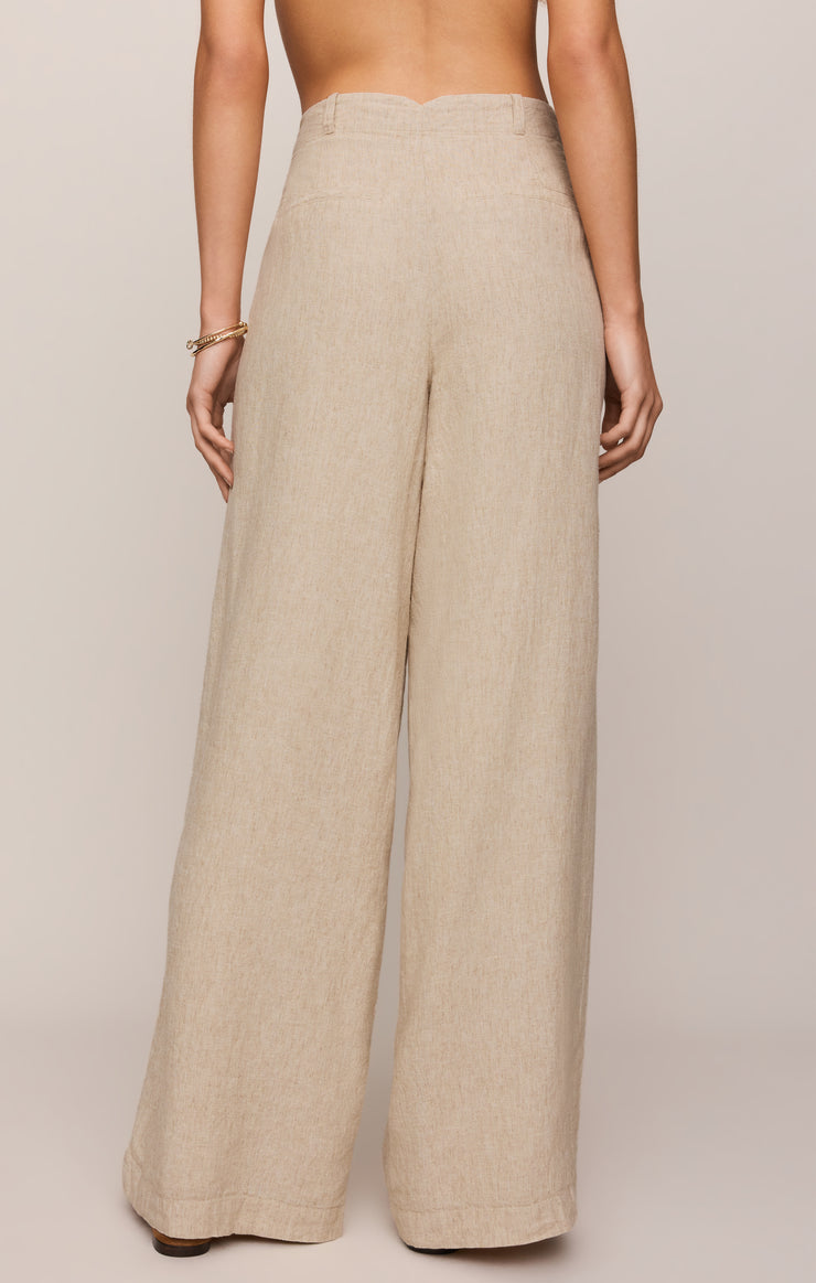 Pants Magnolia Wide Leg Linen Trouser Pant Flax