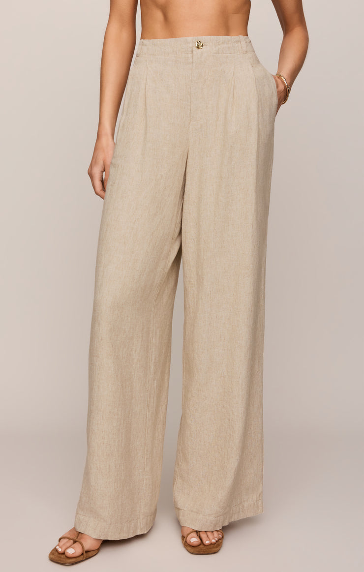 Pants Magnolia Wide Leg Linen Trouser Pant Flax