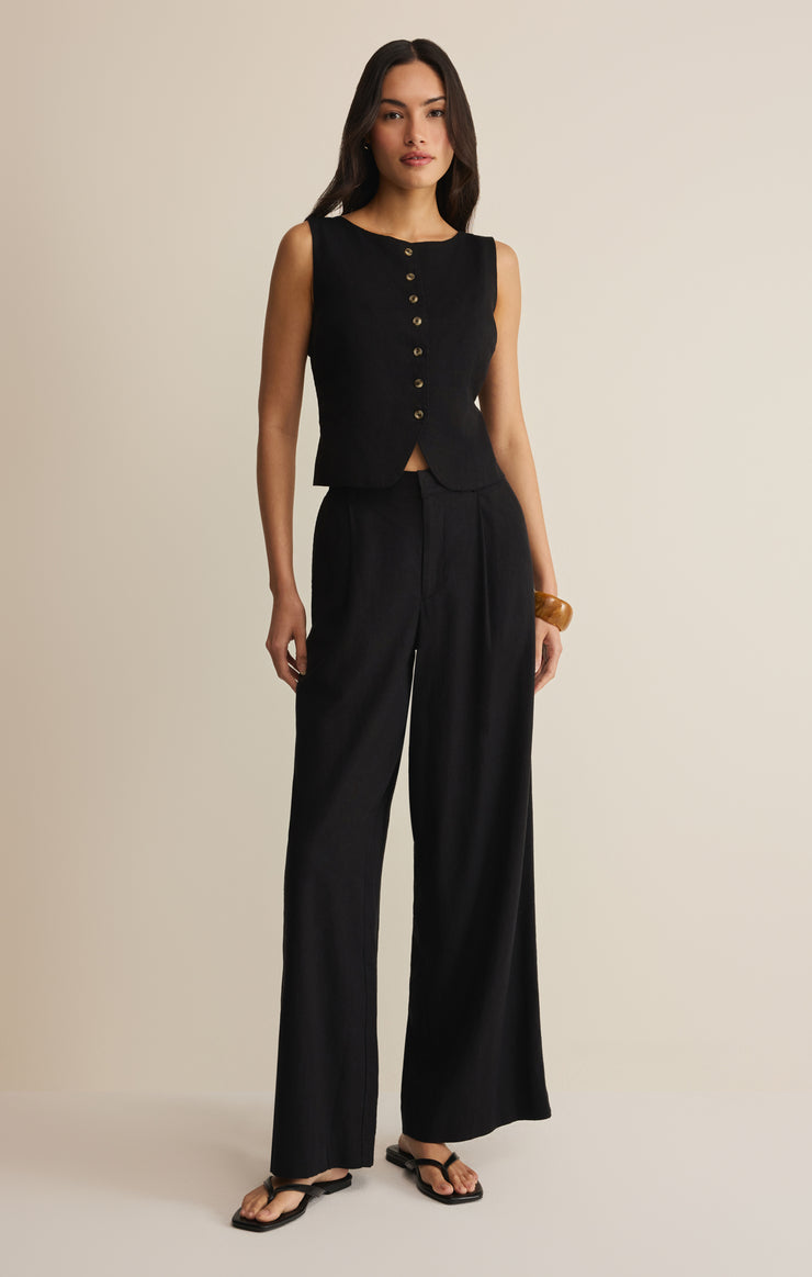 Pants Overlook Linen Pant Black