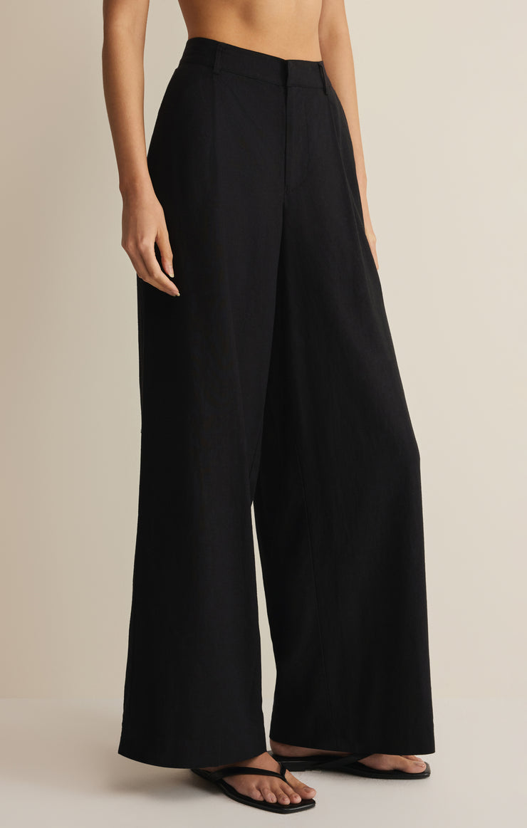 Pants Overlook Linen Pant Black