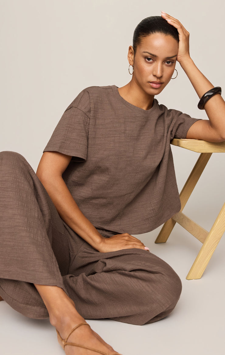 Pants Scout Textured Slub Pant Cocoa Latte