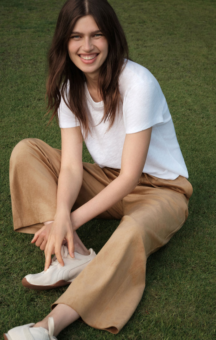 Pants Drift Faux Suede Pant Light Sand