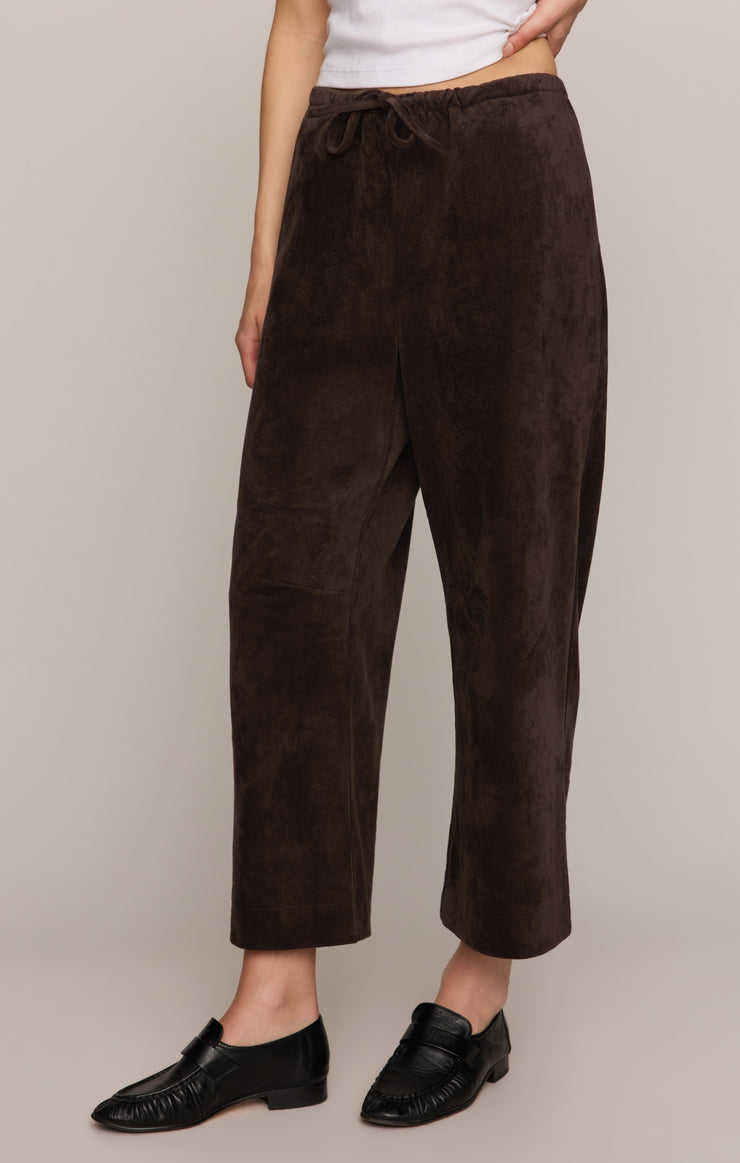 Pants Drift Faux Suede Pant Dark Roast