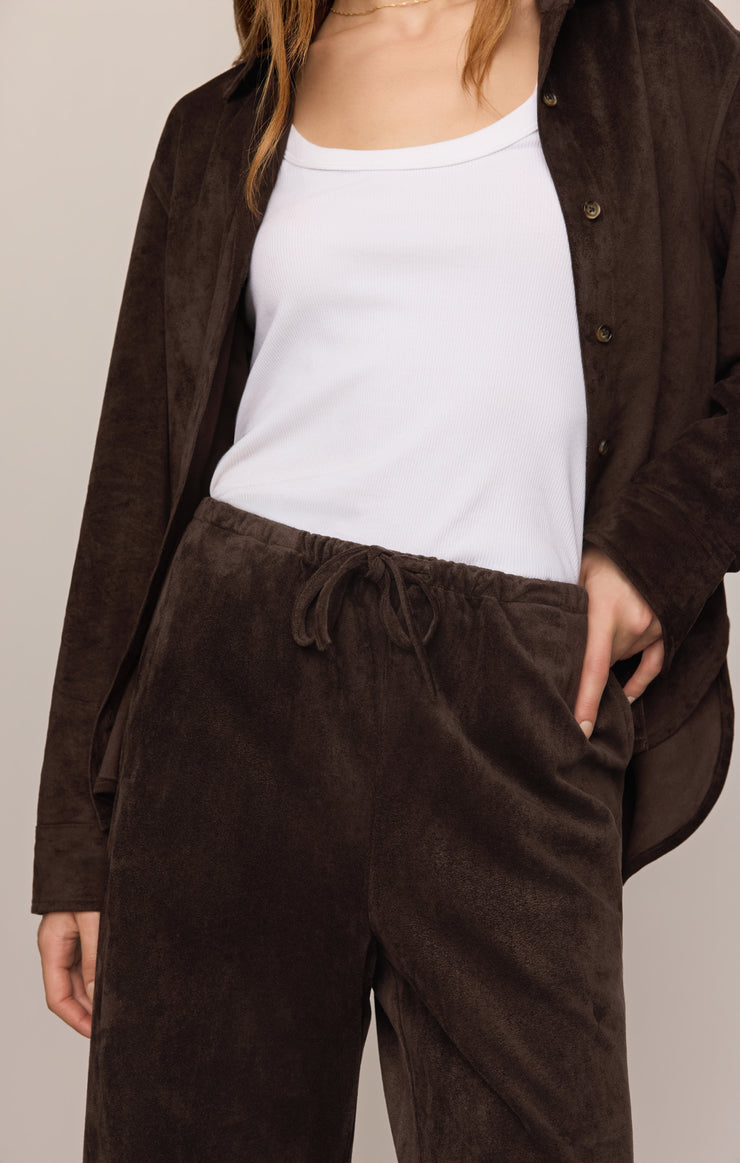 Pants Drift Faux Suede Pant Dark Roast