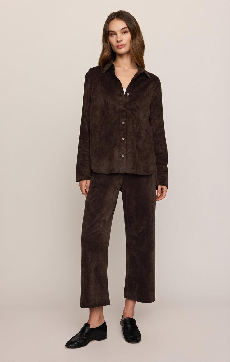 Pants Drift Faux Suede Pant Dark Roast