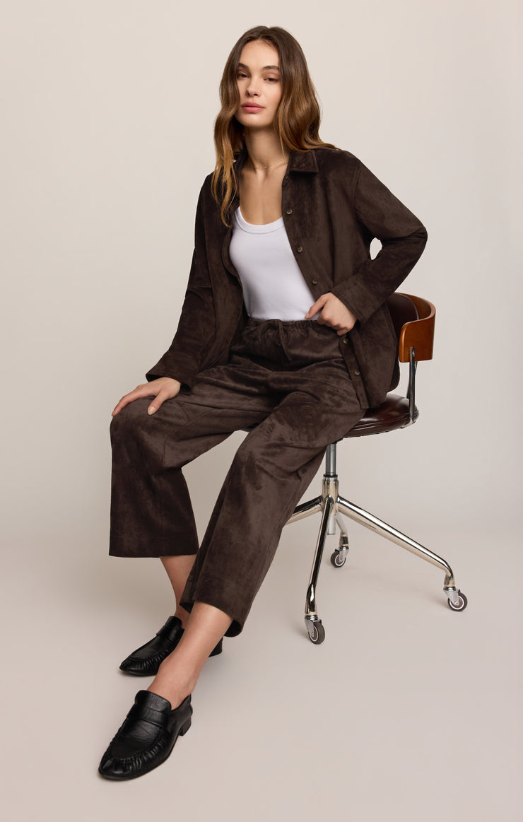 Pants Drift Faux Suede Pant Dark Roast