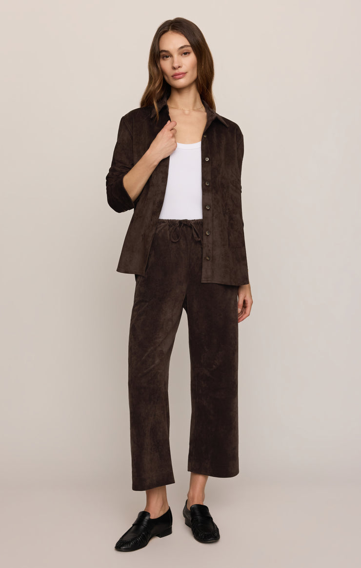 Pants Drift Faux Suede Pant Dark Roast