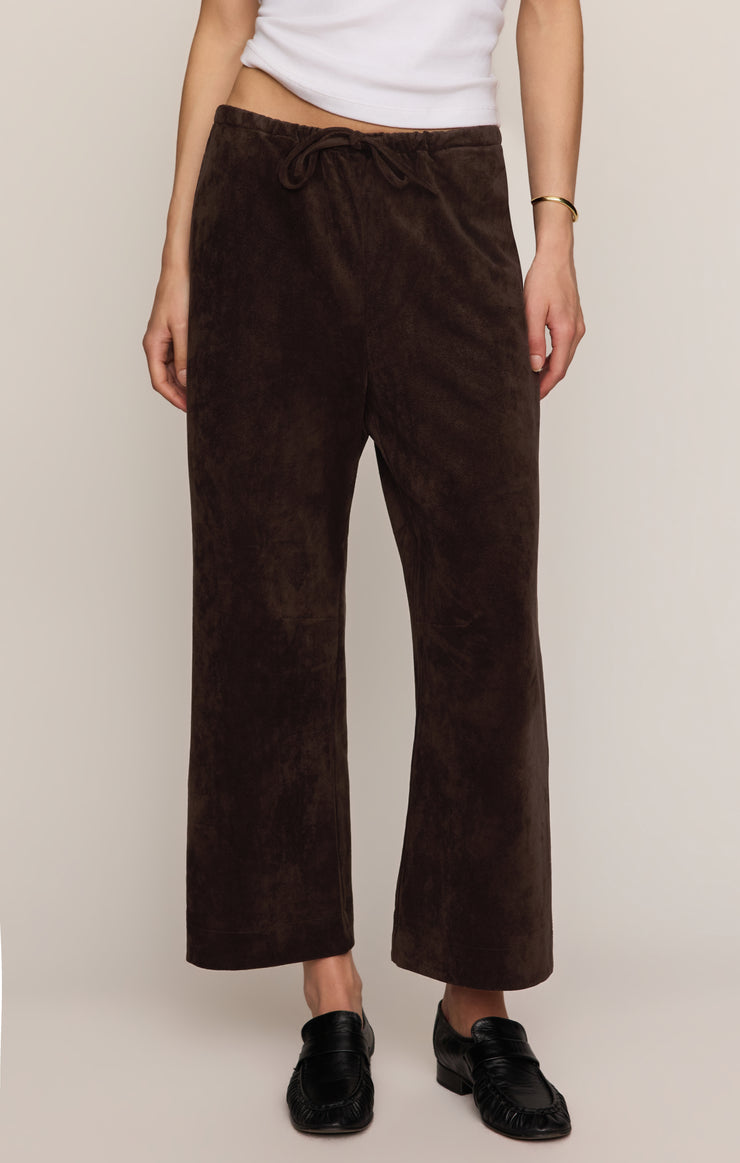 Pants Drift Faux Suede Pant Dark Roast