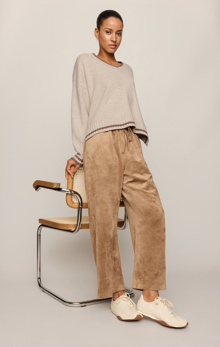 Pants Drift Faux Suede Pant Light Sand