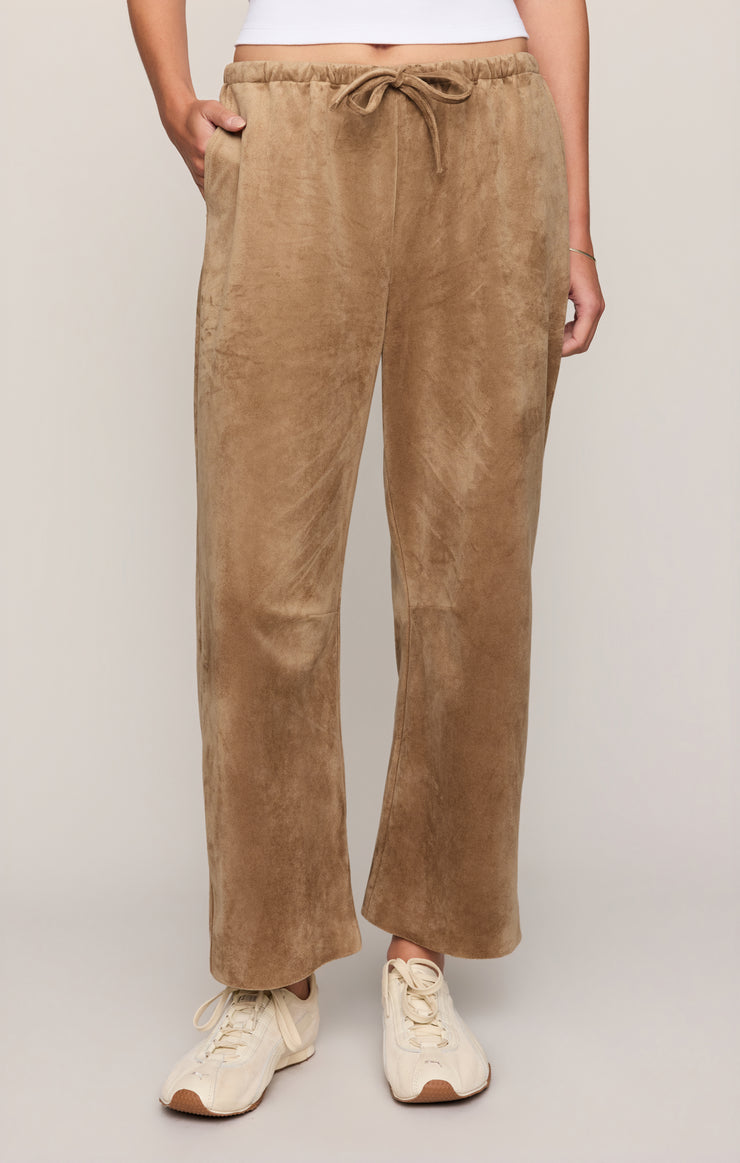 Pants Drift Faux Suede Pant Light Sand