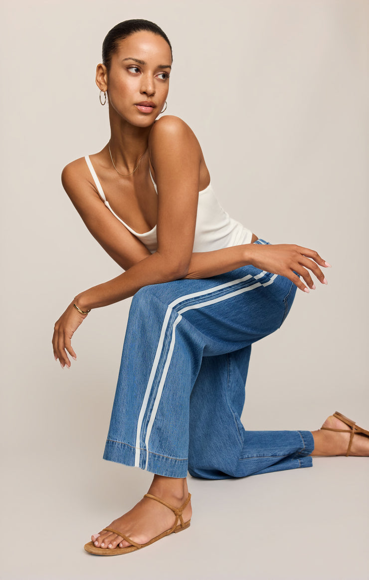 Pants The Sidelines Denim Track Pant Dreamstate