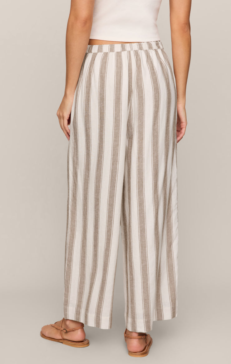 Pants The Perfect Linen Striped Pant Light Toffee